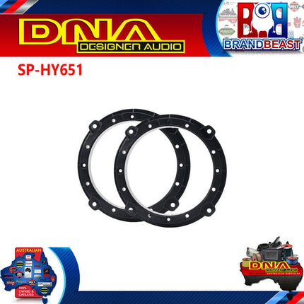 DNA SP-HY651 6.5&quot; 29mm Speaker Adaptors To Suit Hyundai (Pair)