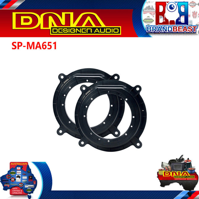 DNA SP-MA651 6.5&quot; 50mm Speaker Adaptors To Suit Mazda (Pair)