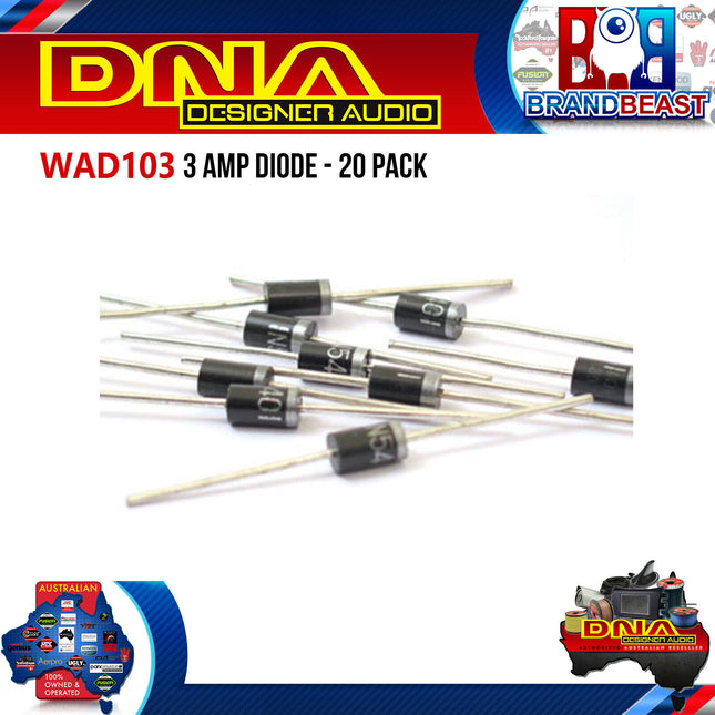 DNA WAD103 3 Amp Diode - 20 Pieces