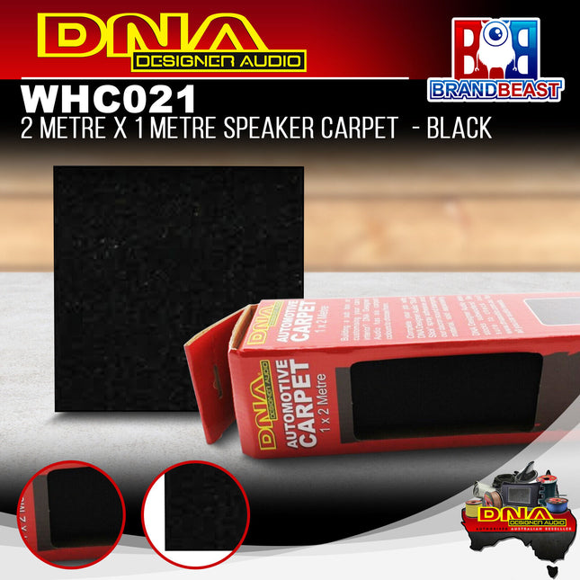 DNA WHC021 2M x 1M Black Speaker Carpet