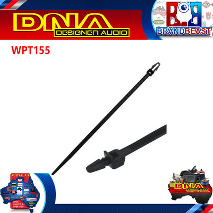 DNA WPT155 155mm x 3.5mm Push Mount Cable Ties - 100 Pieces