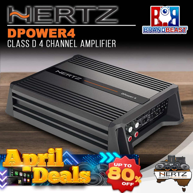 Hertz DPower4 300W D-Class 4-Channel Amplifier