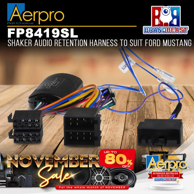 Aerpro FP8419SL Shaker Audio Retention Harness Suit Ford Mustang
