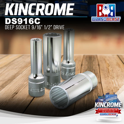 KINCROME DS916C Deep Socket 9/16" 1/2" Drive