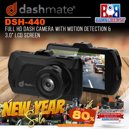 Dashmate DSH-440 Full HD Dash Camera with Motion Detection & 3.0" LCD Screen