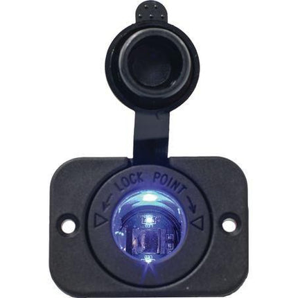 Drivetech 4x4 DT-06101 12/24V 20A Dash or Panel Mount Power Socket