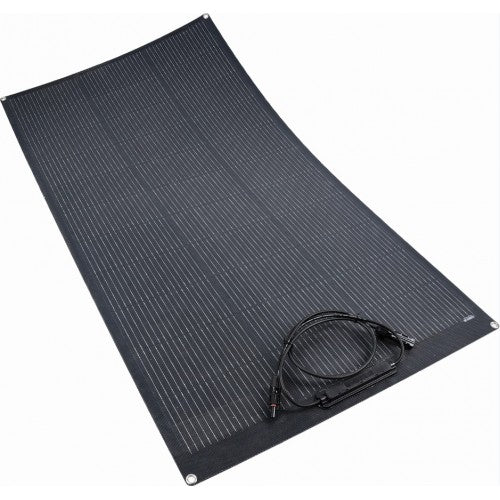 Drivetech 4x4 DT-SPF160-1 160W Semi-Flexible Solar Panel - Ultra-Thin ETFE Coated Panel with MC4 Connectors for Permanent Vehicle Roof, Caravan, Marine, and Curved Surface Solar Installations