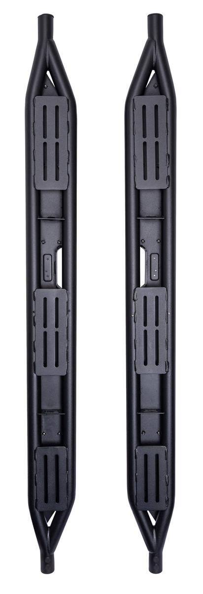 Drivetech 4x4 DT-SSTEPV01 Multi Fit Side Steps - Heavy-Duty 51mm Steel Tube Side Steps with 3mm Aluminium Non-Slip Foot Grates for Dual Cab Utes