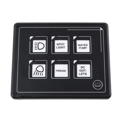 Drivetech 4x4 DT-SWP06 6-Way Touch Switch Panel with Bluetooth Control