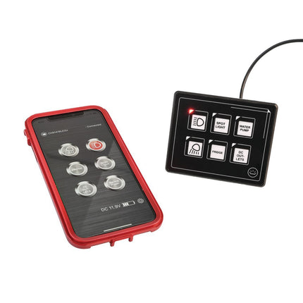Drivetech 4x4 DT-SWP06 6-Way Touch Switch Panel with Bluetooth Control