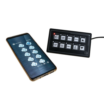 Drivetech4X4 DT-SWP10 10-Way Touch Switch Panel with Bluetooth Control