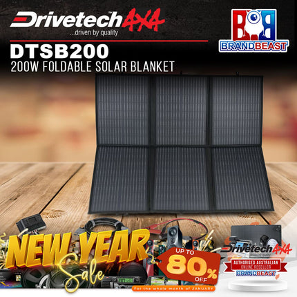 Drivetech4X4 DTSB200 200W Foldable Solar Blanket