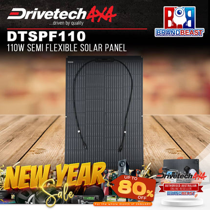 Drivetech4X4 DTSPF110 110W Semi Flexible Solar Panel