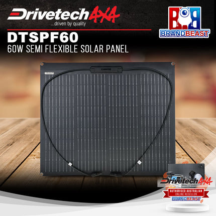 Drivetech4X4 DTSPF60 60W Semi Flexible Solar Panel