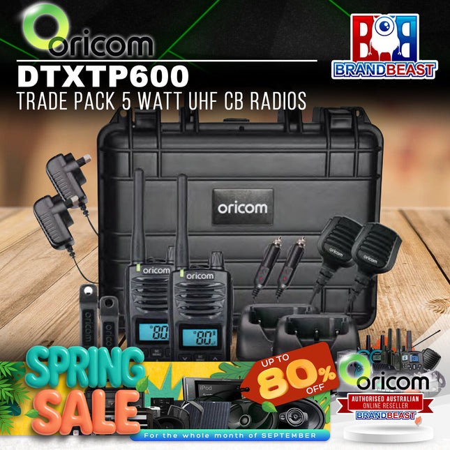 Oricom DTXTP600 Trade Pack 5 Watt UHF CB Radios