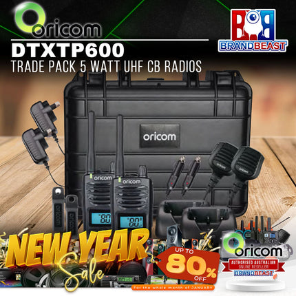 Oricom DTXTP600 Trade Pack 5 Watt UHF CB Radios