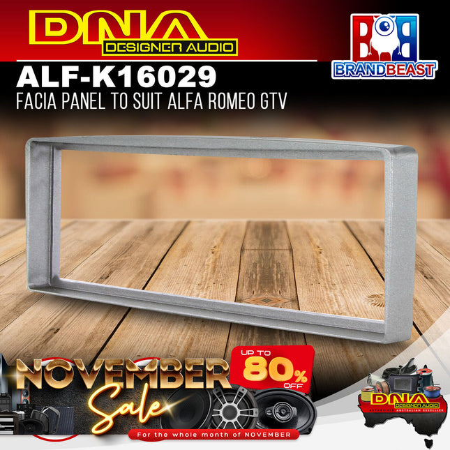 DNA ALF-K16029 Single DIN Fascia Panel To Suit Alfa Romeo GTV