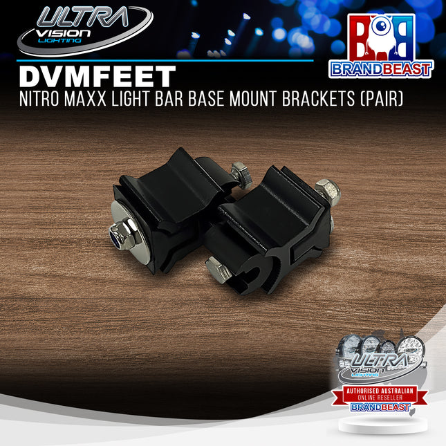 Ultra Vision Lighting DVMFEET Nitro MAXX Light Bar Base Mount Brackets 1pc