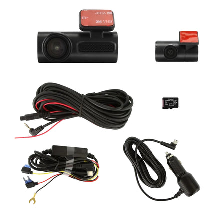 DNA DVR2CH-4K 2 Channel 4K Front &amp; 1080P Rear Dash Camera Kit