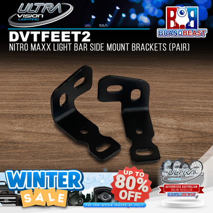Ultra Vision Lighting DVTFEET2 Nitro MAXX Light Bar Side Mount Brackets (Pair)