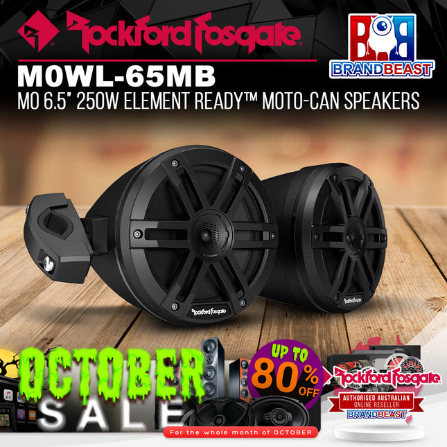 Rockford Fosgate M0WL-65MB M0 6.5" 250W Element Ready™ Moto-Can Speakers