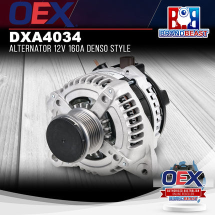 OEX DXA4034 Alternator 12V 160A Denso Style