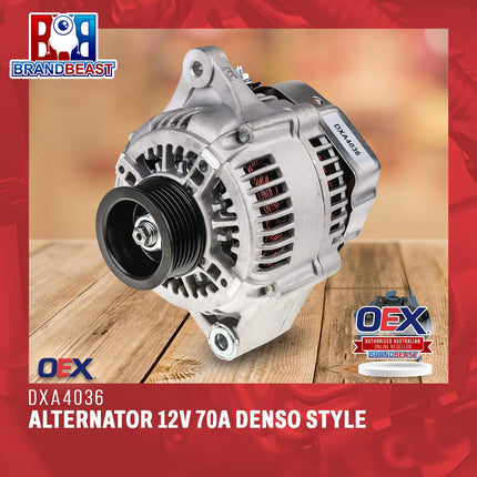 OEX DXA4036 Alternator 12V 70A Denso Style