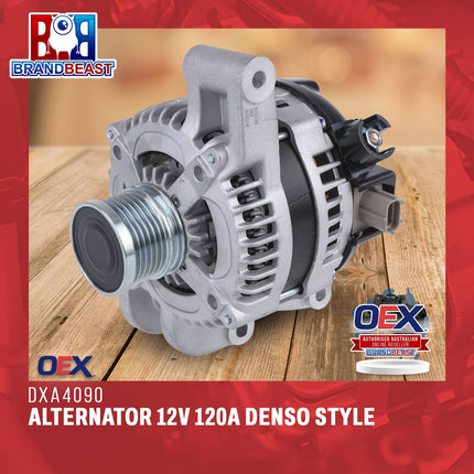 OEX DXA4090 Alternator 12V 120A Denso Style