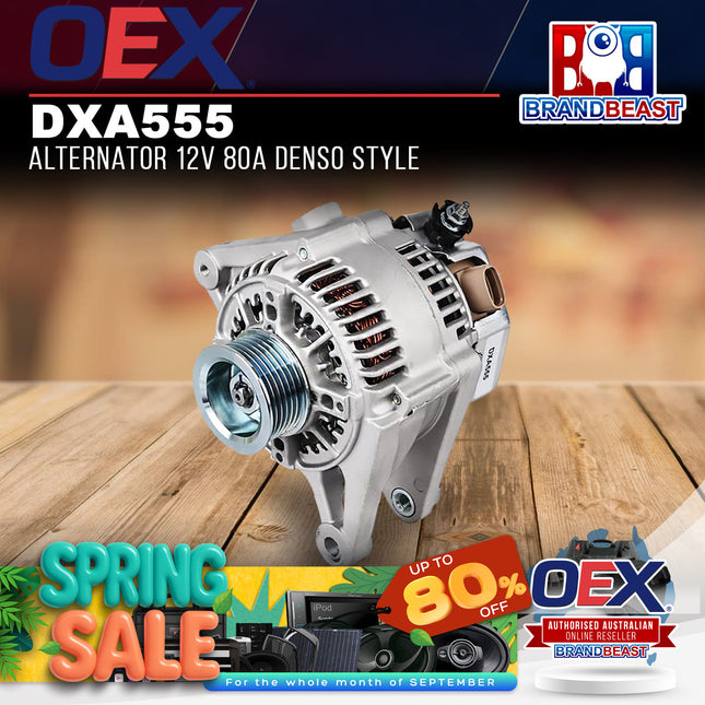 OEX DXA555 Alternator 12V 80A Denso Style