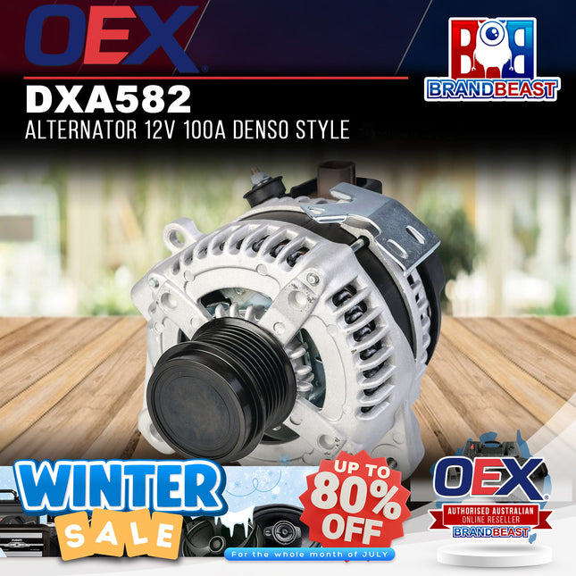 OEX DXA582 Alternator 12V 100A Denso Style