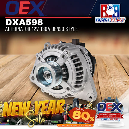 OEX DXA598 Alternator 12V 130A Denso Style