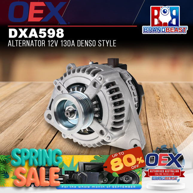 OEX DXA598 Alternator 12V 130A Denso Style