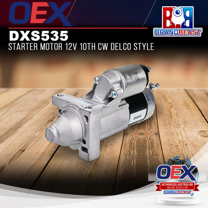 OEX DXS535 Starter Motor 12V 10Th CW Delco Style
