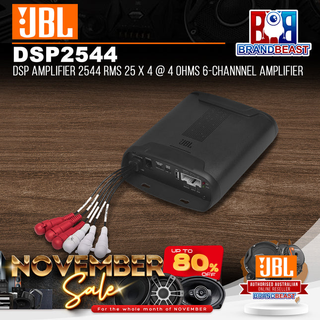 JBL DSP2544 DSP AMPLIFIER 2544 RMS 25 X 4 @ 4 Ohms 6-Channnel Amplifier