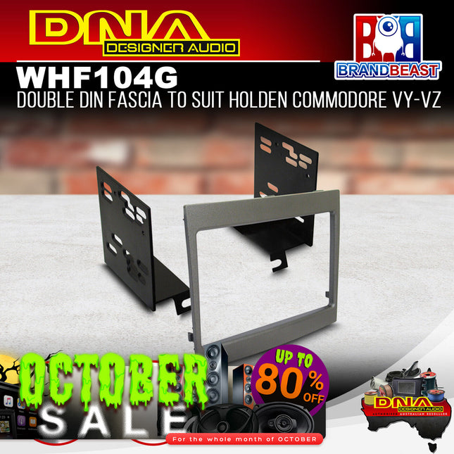 DNA WHF104G Double Din Fascia to Suit Holden Commodore VY-VZ Grey