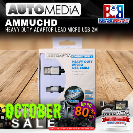 Automedia AMMUC-HD 2M Heavy-Duty Micro USB Cable