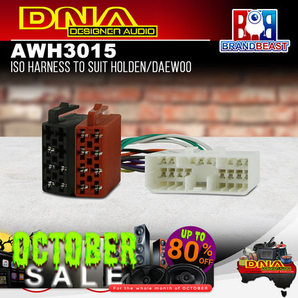 DNA AWH3015 ISO Harness To Suit Holden/Daewoo Vehicles