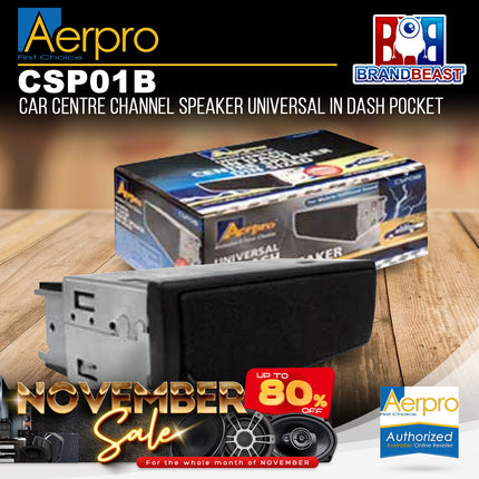 Aerpro CSP01B Car Centre Channel Speaker Universal In Dash Pocket