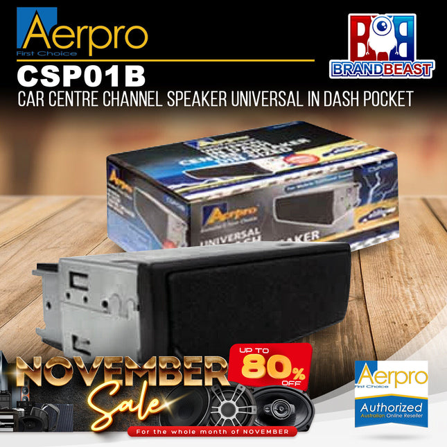 Aerpro CSP01B Car Centre Channel Speaker Universal In Dash Pocket