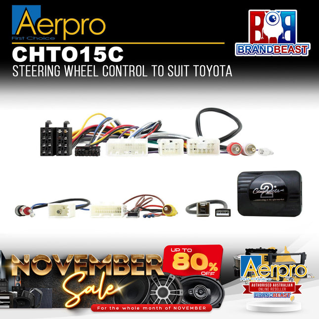 Aerpro CHTO15C Steering Wheel Control Interface Suit Toyota Various Models