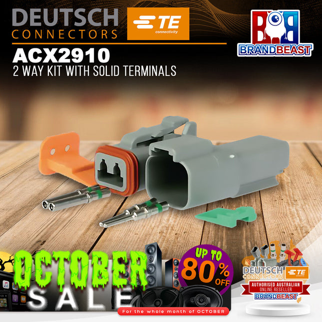 DEUTSCH ACX2910 2 Way Kit With Solid Terminals