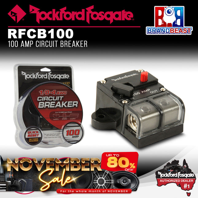 Rockford Fosgate RFCB100 100 Amp Circuit Breaker