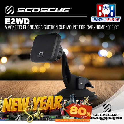 Scosche E2WD Magnetic Phone/GPS Suction Cup Mount for Car/Home/Office