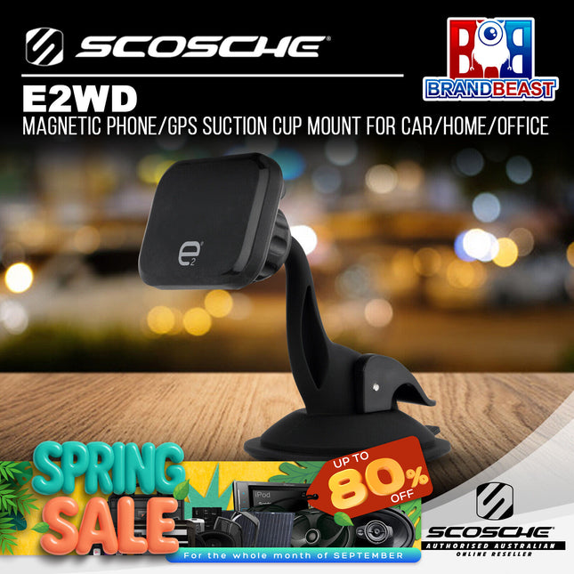 Scosche E2WD Magnetic Phone/GPS Suction Cup Mount for Car/Home/Office