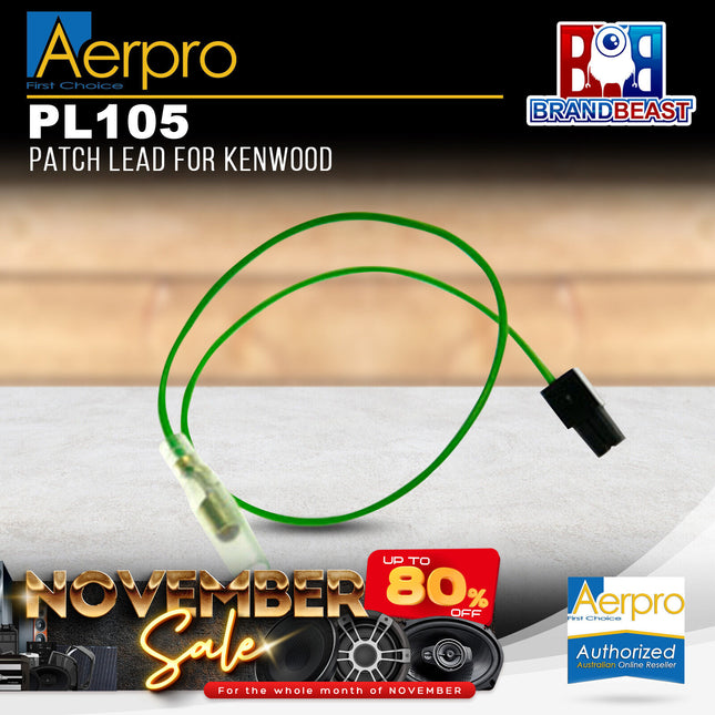 Aerpro PL105 Patch Lead for Kenwood