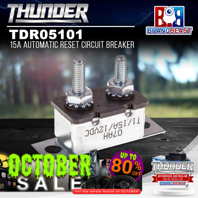 Thunder TDR05101 15A Automatic Reset Circuit Breaker