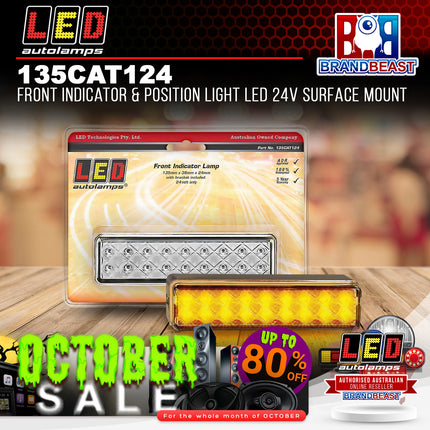 LED Autolamps 135CAT124 Front Indicator & Position Light LED 24V Surface Mount