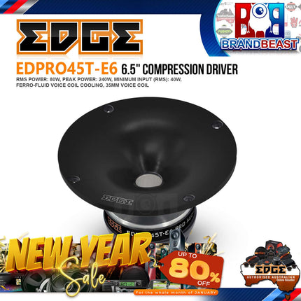 Edge EDPRO45T-E6 Pro Series 6.5&quot; 300 Watts Compression Driver