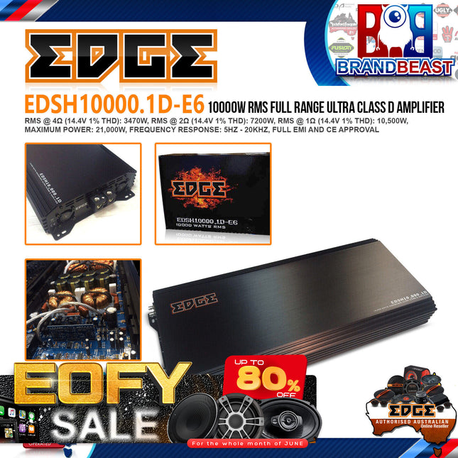 Edge EDSH10000.1D-E6 10000 Watts Ultra Class D Competition Amplifier