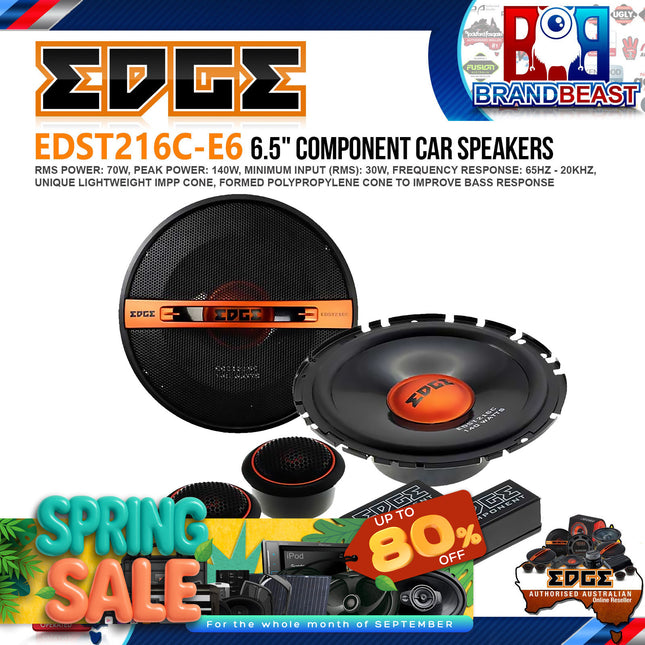 Edge EDST216C-E6 6.5" 2-Way 140 Watts Street Series Component Speaker System